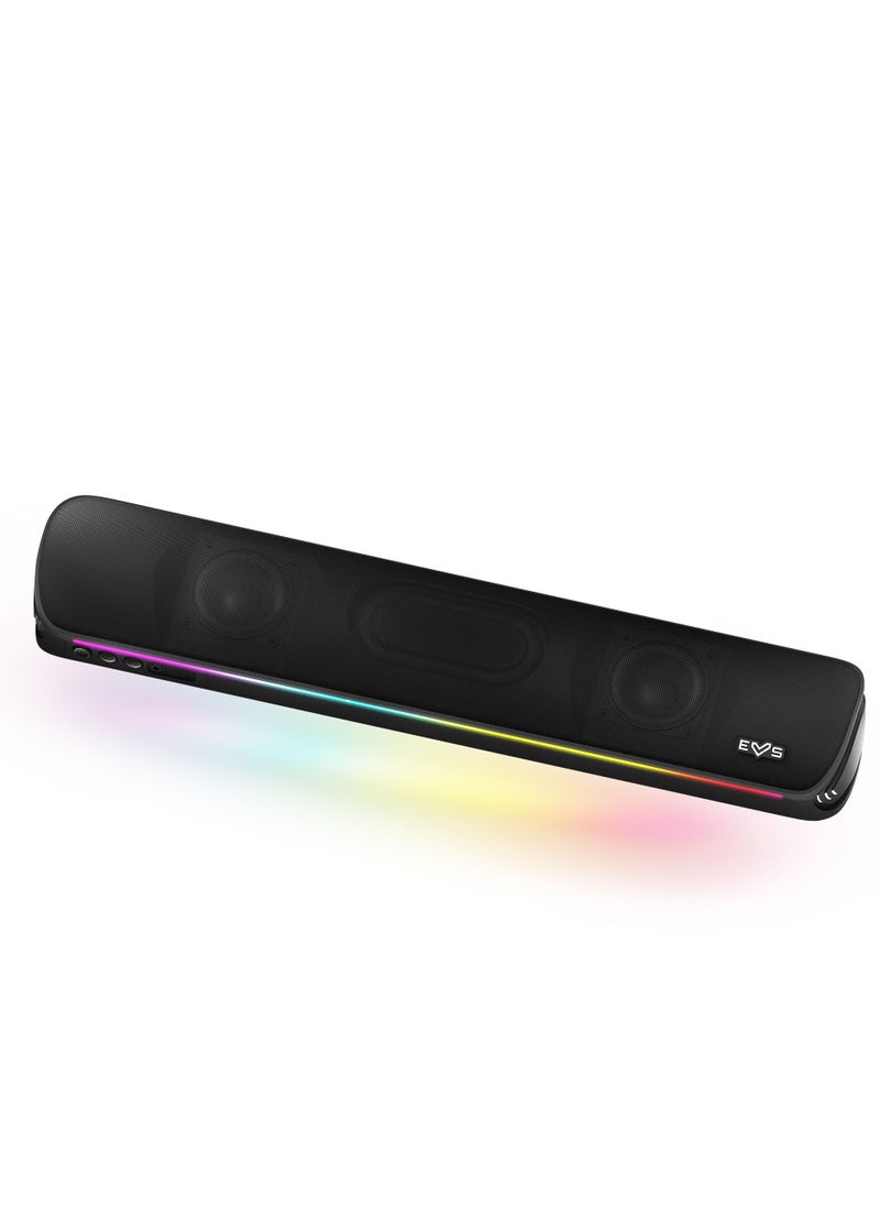 Energy Sistem Gaming Soundbar ESG 2 Sonar (20W Peak Power, Light, USB Type-C, Bluetooth 5.0, Audio-in, 2.0)  - Image 3