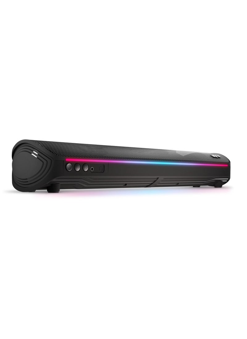 Energy Sistem Gaming Soundbar ESG 2 Sonar (20W Peak Power, Light, USB Type-C, Bluetooth 5.0, Audio-in, 2.0)  - Image 2