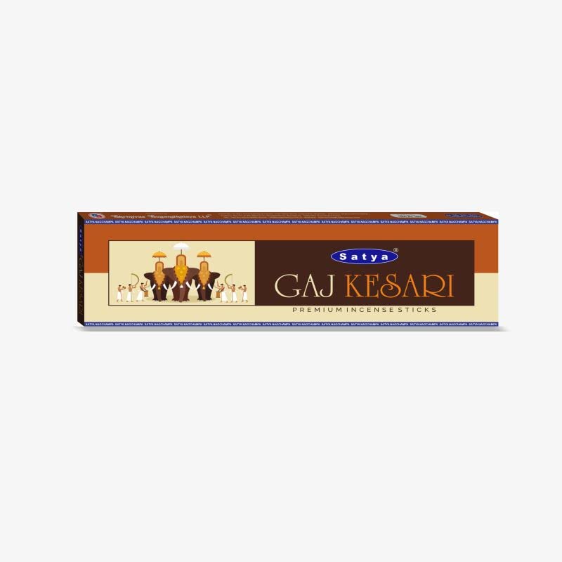 Satya Gajkesari Premium Incense (Pack of 12) 25 Gram Each