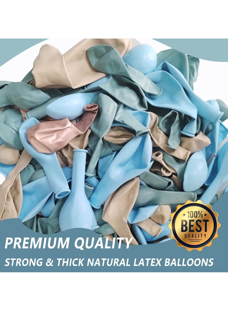 مغبر بالون الأزرق قوس عدة ، 119 قطعة بالون الأزرق قوس إكليل عدة ، مع بالون البحر الأزرق الذهبي ، والرمل بالون الأبيض ، والديكور للاستحمام الطفل للبنين ، لوازم عيد ميلاد الرجال ، خلفيات الطرف للبنين - Image 5