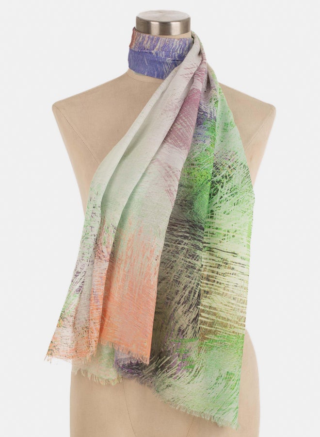 Premoda Women's Scarf Green (90x170cm) - Image 2