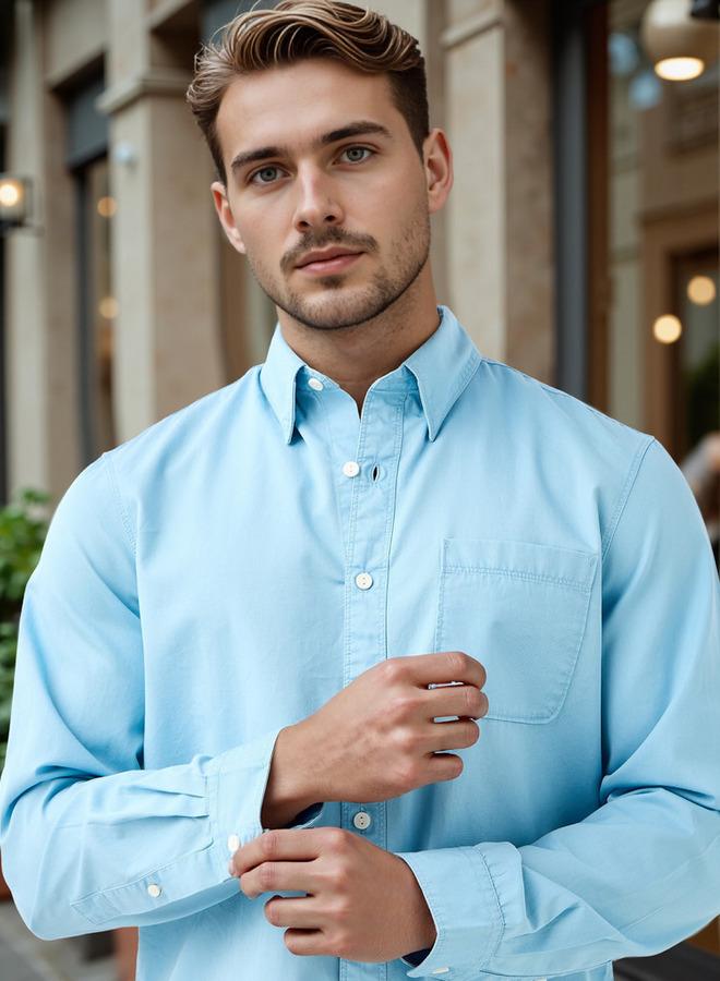 لي كوبر قميص لي كوبر بقصة عادية وياقة وجيب صدر - Image 4