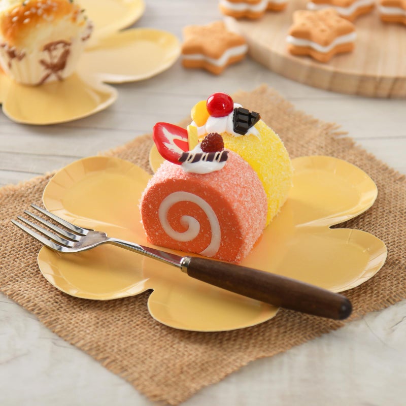 GGBOY 40PCS Daisy Plates Flower Paper Plates  8"" Yellow Daisy Paper Plates Flower Plates Disposable  Groovy Plates Spring Daisy Party Paper Plates Cute Flower Shaped Paper Plates Daisy Party Supplies - Image 2