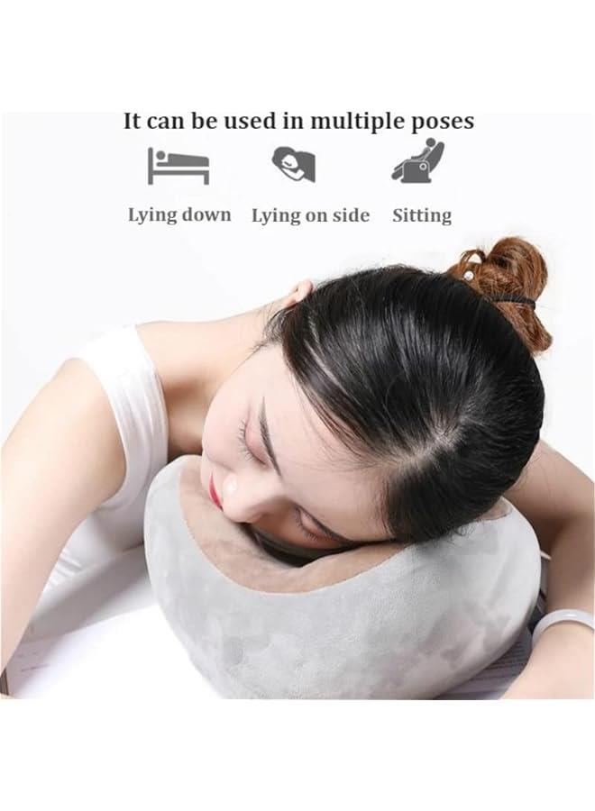 BWSJ Neck Massage Pillow Electric UShaped Cervical Massage Pillow with USB Charging ligent Memory Foam Pillow for Traveling Work Home Office Airplane - Image 4