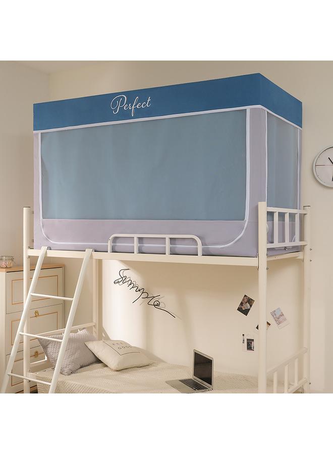 Bluejw 10Y Cross-border College Student Dormitory Mosquito Net Upper And Lower Bed Curtain Integrated Coating Shading Bed Curtain With Bracket Manufacturers - Image 1