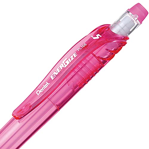Pentel EnerGizex Mechanical Pencil 05mm Pink Barrel Box of 12 PL105P - Image 3