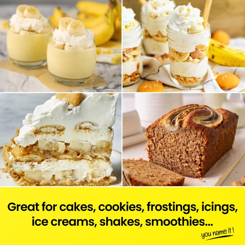 Lorann Oils Banana Bakery Emulsion: Ideal for Boosting Fruit Tones in Cakes, Cookies & Desserts, Gluten-Free, Keto-Friendly, Banana Extract Substitute Essential for Your Kitchen - Image 5