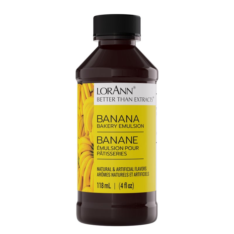 Lorann Oils Banana Bakery Emulsion: Ideal for Boosting Fruit Tones in Cakes, Cookies & Desserts, Gluten-Free, Keto-Friendly, Banana Extract Substitute Essential for Your Kitchen - Image 1