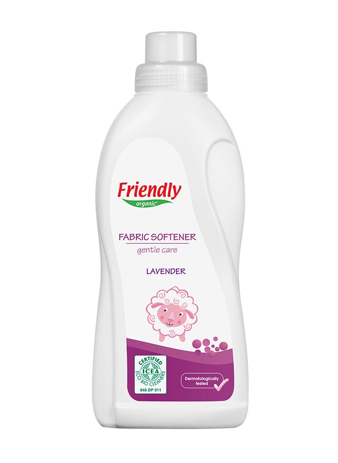 FRIENDLY ORGANIC Fabric Softener 750ML - Plant Derived Lavender Essential Oils Fragrance - Baby Clothes Softener Sensitive Skin - No Preservative, Dyes & Synthetic Fragrance - Dermatologically Tested  - Image 1