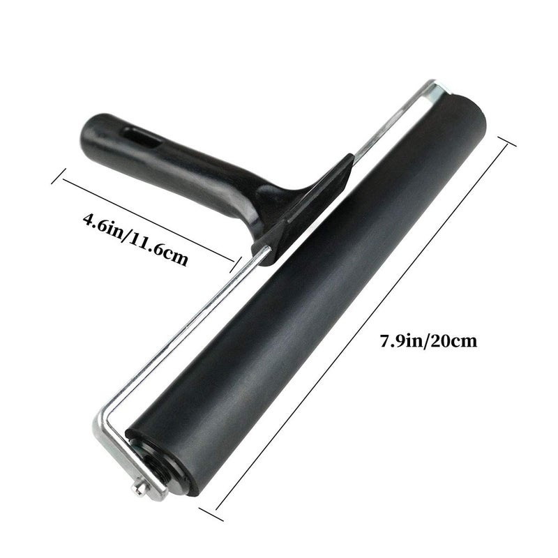 Hamineler 7.9'' Rubber Roller Glue Roller for Anti Skid Tape Construction Tools, Printmaking, Inking and Gluing Applications - Image 2