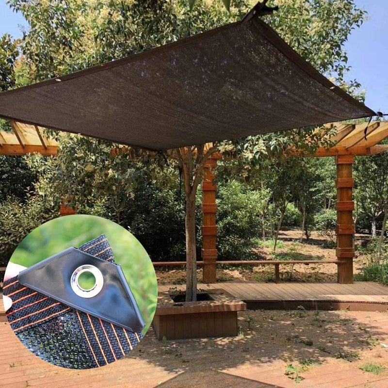 winemana 70% Black Shade Cloth, 12 x 12 FT Durable Mesh Tarp with Grommets, Resistant Garden Sun Shade Netting with Taped Edge for Plant Cover, Greenhouse, Patio, Tomatoes, Chicken Coop, Barn Kennel - Image 5