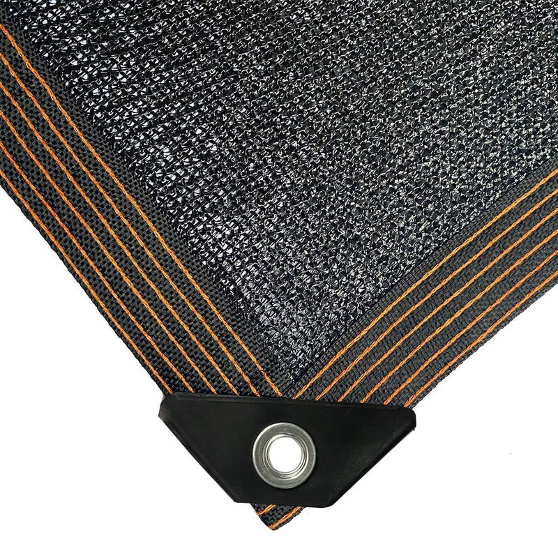 winemana 70% Black Shade Cloth, 12 x 12 FT Durable Mesh Tarp with Grommets, Resistant Garden Sun Shade Netting with Taped Edge for Plant Cover, Greenhouse, Patio, Tomatoes, Chicken Coop, Barn Kennel - Image 2