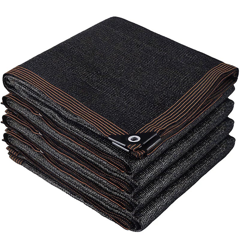 winemana 70% Black Shade Cloth, 12 x 12 FT Durable Mesh Tarp with Grommets, Resistant Garden Sun Shade Netting with Taped Edge for Plant Cover, Greenhouse, Patio, Tomatoes, Chicken Coop, Barn Kennel - Image 1