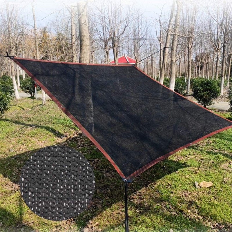 winemana 70% Black Shade Cloth, 12 x 12 FT Durable Mesh Tarp with Grommets, Resistant Garden Sun Shade Netting with Taped Edge for Plant Cover, Greenhouse, Patio, Tomatoes, Chicken Coop, Barn Kennel - Image 4