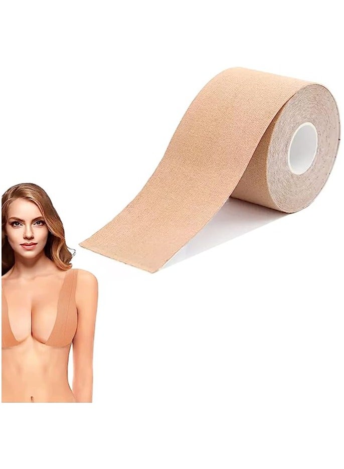 Plan A Women's Chest Strap Multi-Purpose Body Tape, Invisible Push Up and Lift Chest Strap for Women A-DD, Breathable and 5M  - Image 1