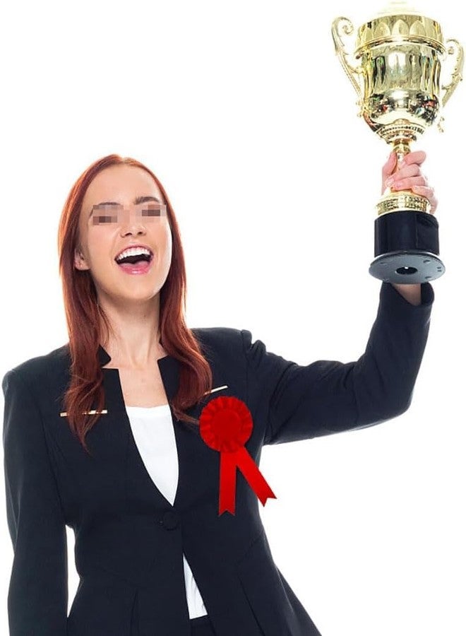 WsjiaboFux 3Pcs Blank Rosette Award Ribbons Blue Red and White Prize Ribbons Make Your Own Place Ribbons Ribbon Badge Recognition Award Ribbons Awards and Incentives Supplies Teaching Materials - Image 2