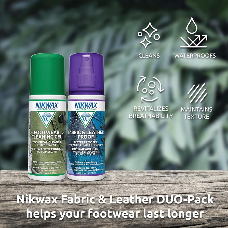 Nikwax Footwear Cleaning Gel and Nubuck & Suede Proof Twin Pack - 125ml Each - Image 4