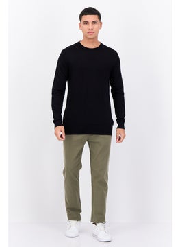 French Connection Men Crew Neck Knitted Sweater, Black  - Image 4