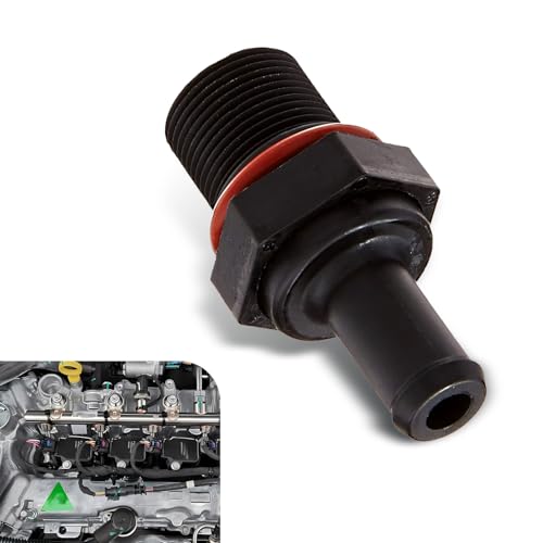waswale Pack1 Car PCV Oneway Exhaust Valve Replacement 267402G000 267402G000 Positive Crankcase Ventilation Control Valve Compatible with JAC Chery Big Dipper Hyundai Accord Nissan Black - Image 1