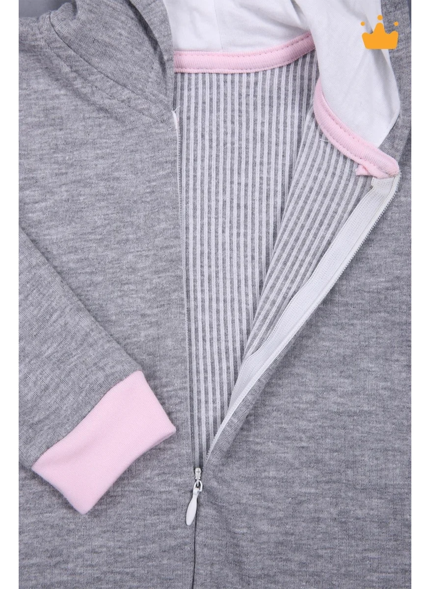 بيبي هولا Babyhola Zippered Rabbit Ears Jumpsuit 5014