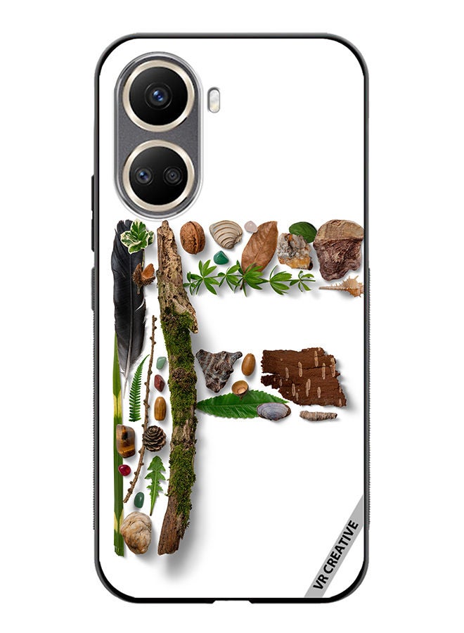 VR CREATIVE Protective Case Cover For Huawei Nova 10 SE Alphabet F Design Multicolour - Image 1