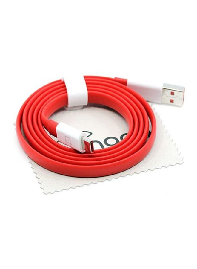 OnePlus Warp Charge Type-C Cable 1 meter Red/White - Image 5