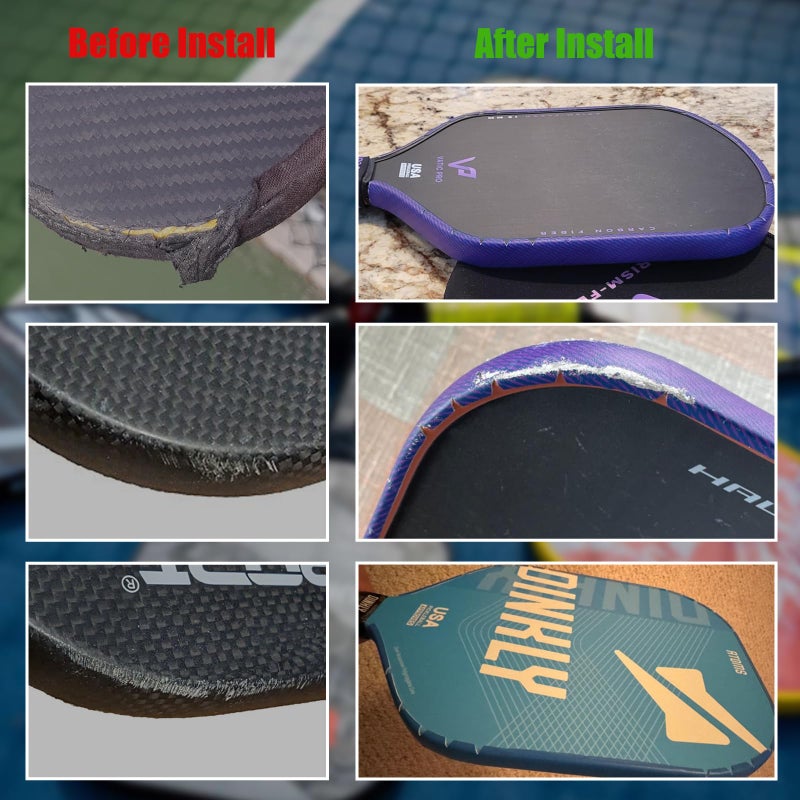 INSUM Pickleball Paddle Edge Guard Tapes Protection Tapes, Pre-Cut V, 20/23/26mm Width Protective Tapes for All Thickness Edges - Image 4