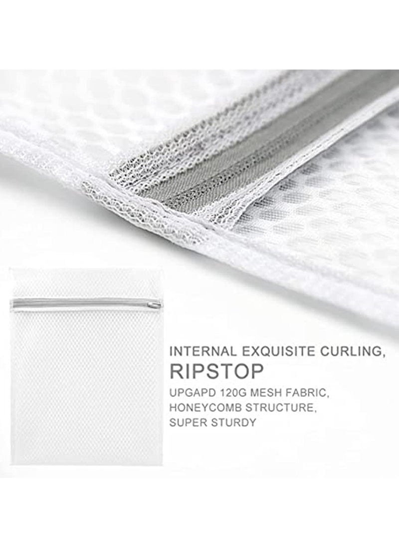 KASTWAVE - 5Pcs Durable Honeycomb Mesh Laundry Bags for Delicates (2 Large 16 x 20 Inches, 3 Medium 12 x 16 Inches) - Image 1