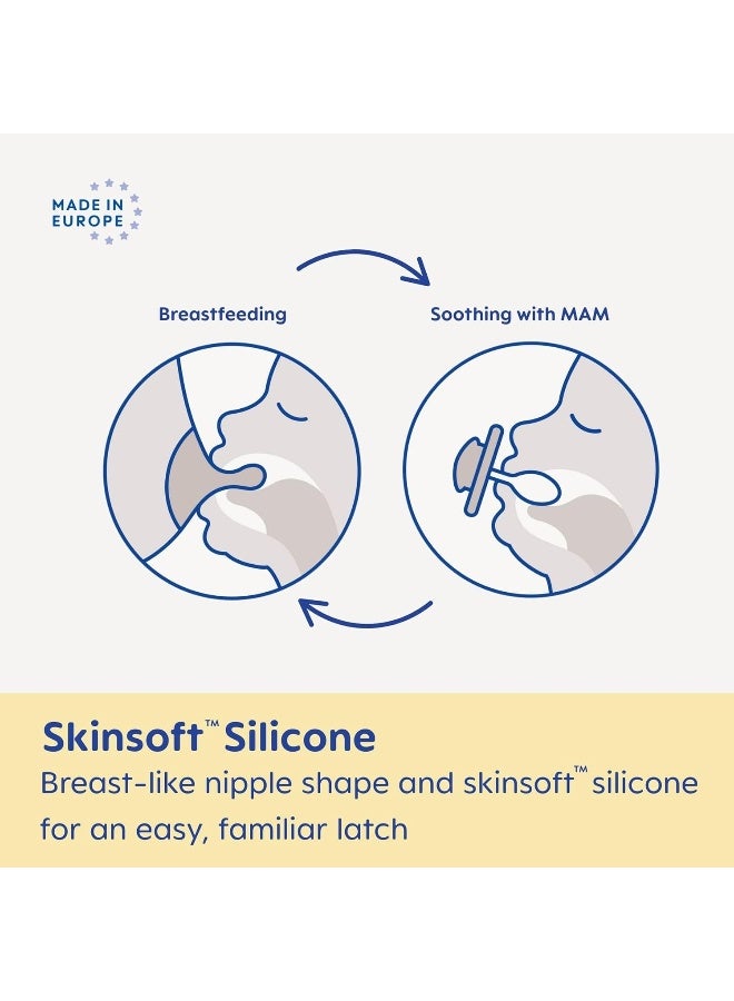 MAM Air Baby Pacifier, for Sensitive Skin, Sterilizer Case, 2 Pack, 16+ Months, Unisex - Image 5