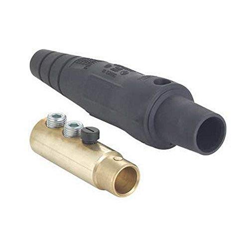 Leviton 16-Series Taper Nose, Male Plug Contact, Detachable, Cam-Type connector with Double Set Screw Termination, 16D24-UE, Black - Image 5