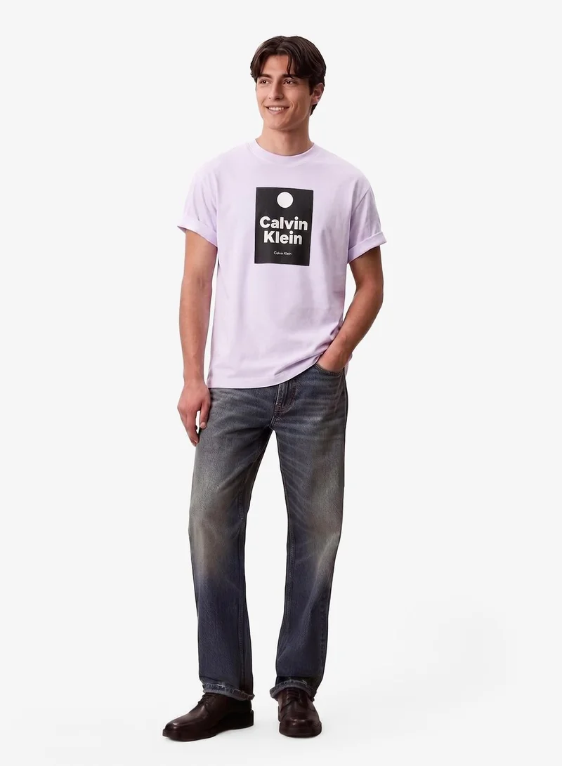 Calvin Klein Jeans  Colour-Blocked Logo T-Shirt for Men | Best Price UAE