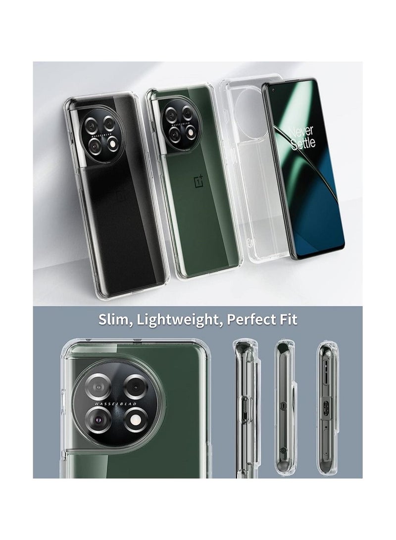 إيف الغطاء الخلفي لمكافحة TPU واضحة مع مصدات الزاوية ل OnePlus 11 5G - Image 2