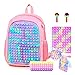 BuQueHM Large Pop Fidget Backpack for Girls Pop it Bagspop it Notebook and Pencil Case for Kids Fidget School Supplies for Elementary Student Stress Relief Great Birthday Present Gift for Kids - Image 4