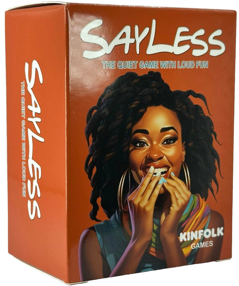 Kinfolk SayLess The Ultimate Family Game Night Party Starter - Taboo-Style Word Guessing Hood Charades Game for Unstoppable Laughs & Bonding, Ages & Specifically Crafted for The Culture - Image 1