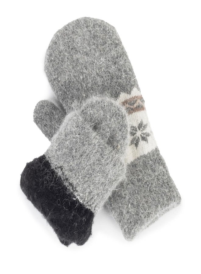 Mealah Kids-Winter-Knit-Mittens Boys-Girls Outdoor-Warm-Soft Snowflakes-Gloves Stretchy for 5-10Years Kids - Image 5
