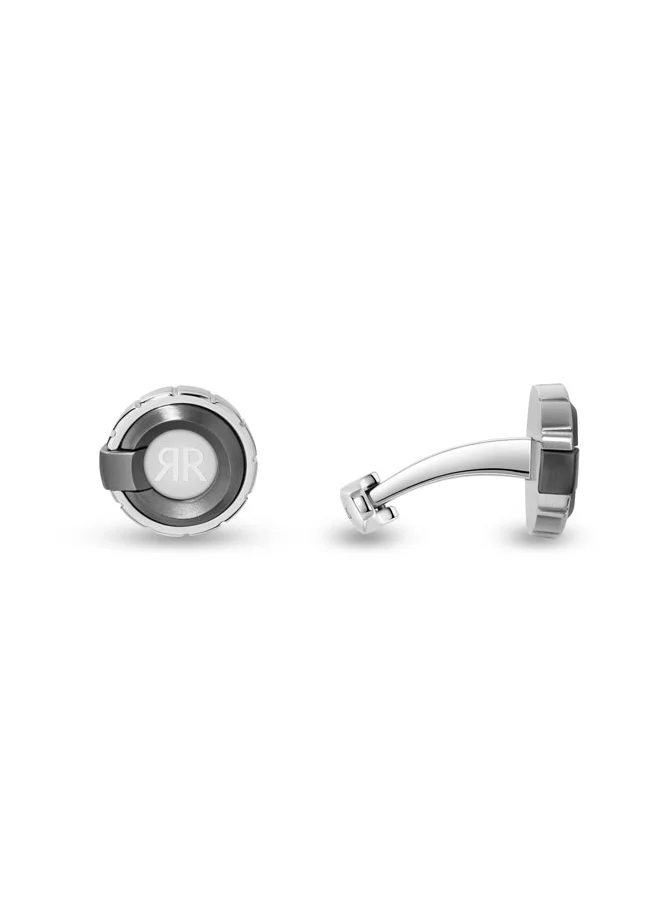 شيروتي 1881 Cerruti 1881 Rocco Grey Stainless Steel Cufflink for Men