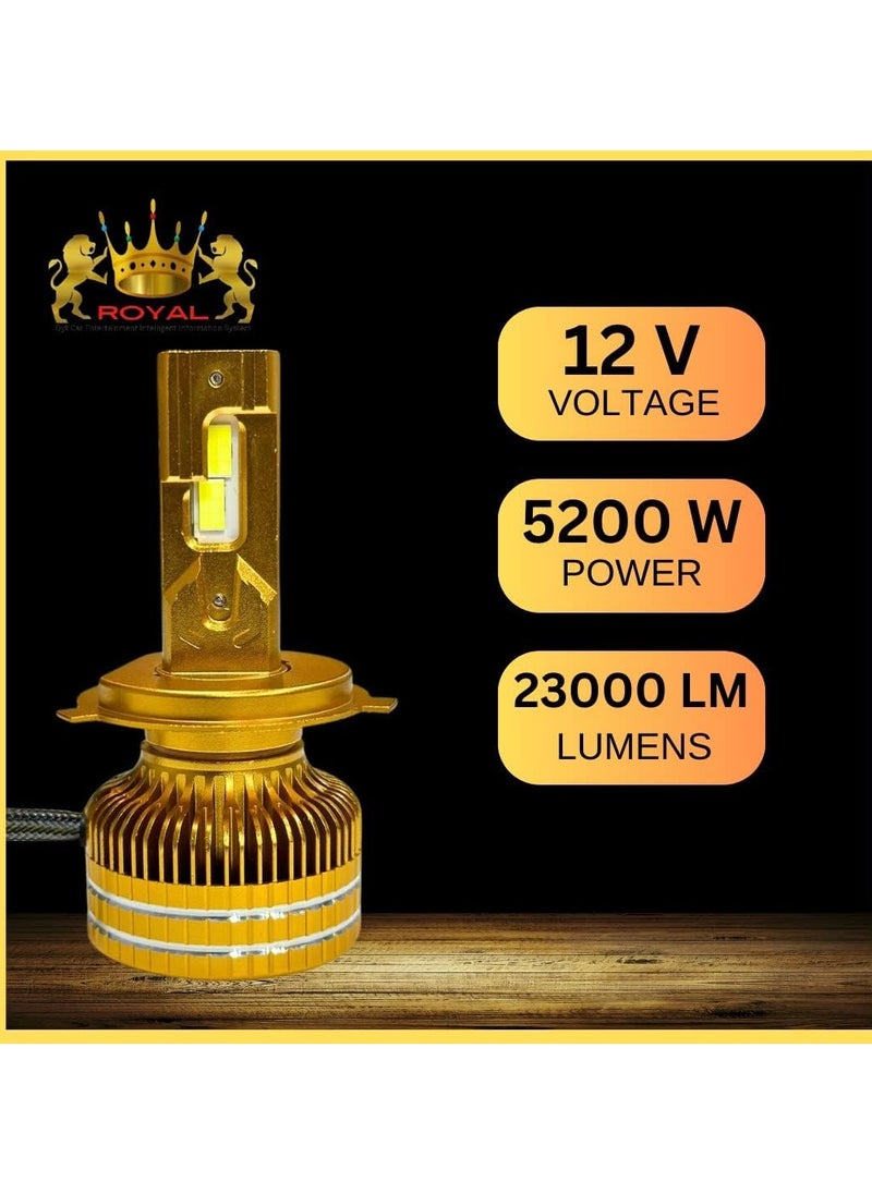 Generic Car LED Headlight Bulbs Automotive Pro Highlight Color temperature: 6000K/white Bright Beam 7000K Cool White 23000LM Lumens High Power 5200W Lamp Balls (H11)  - Image 2