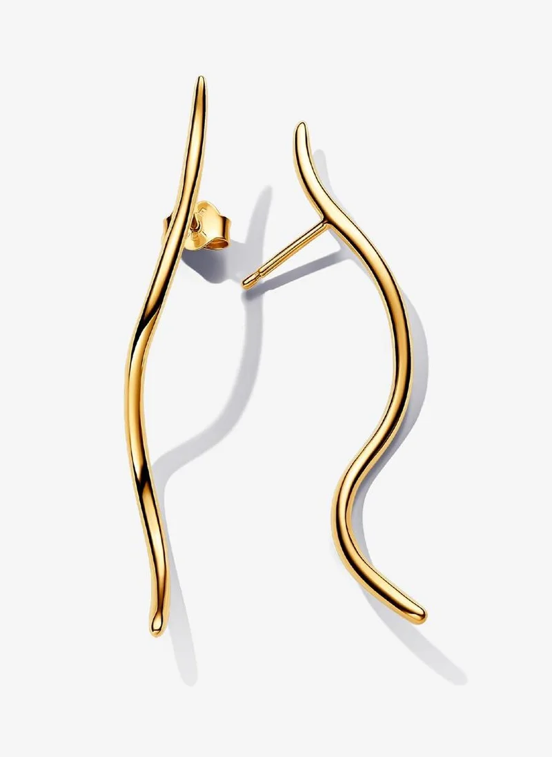 باندورا Gold Plated Stud Earrings