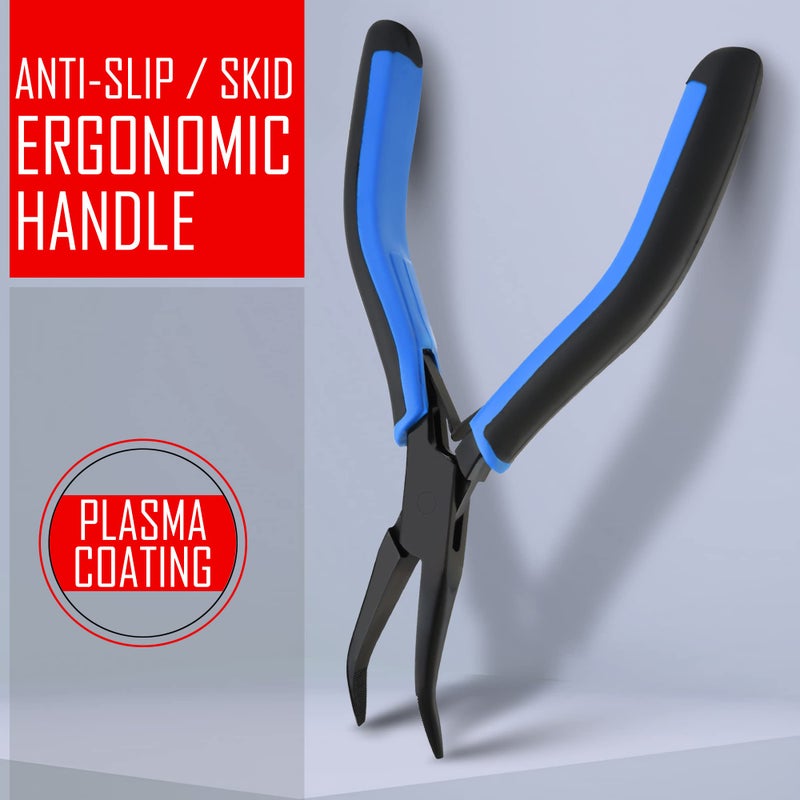 CHEF'S TRADE Fish Bone Pliers/Tweezers Stainless Steel Curved With Non-Slip Grip Black - Image 5