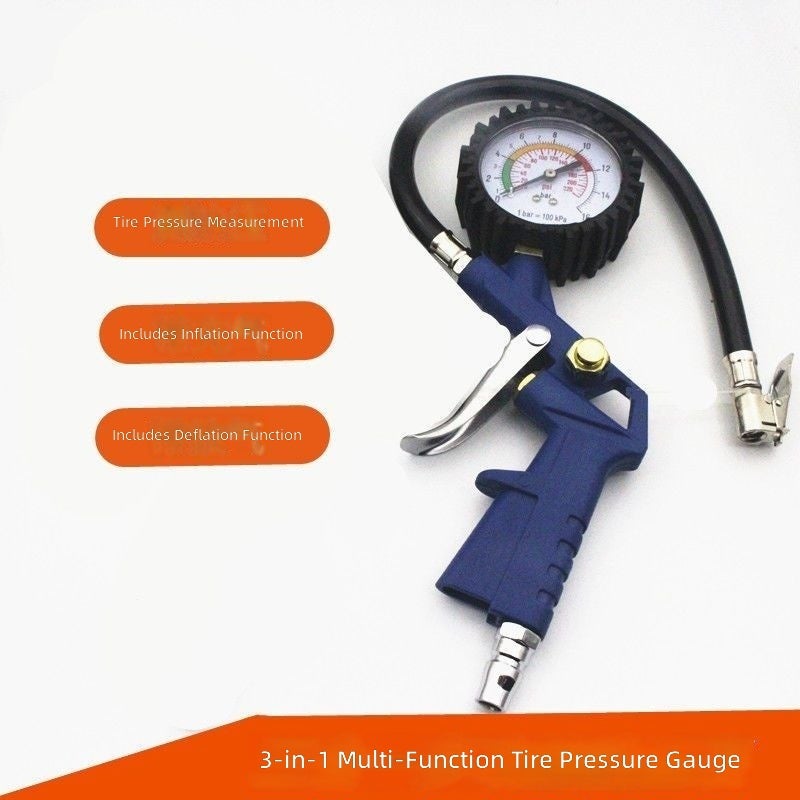 High-Precision Digital Tire Pressure Gauge with Air Pump for Cars
