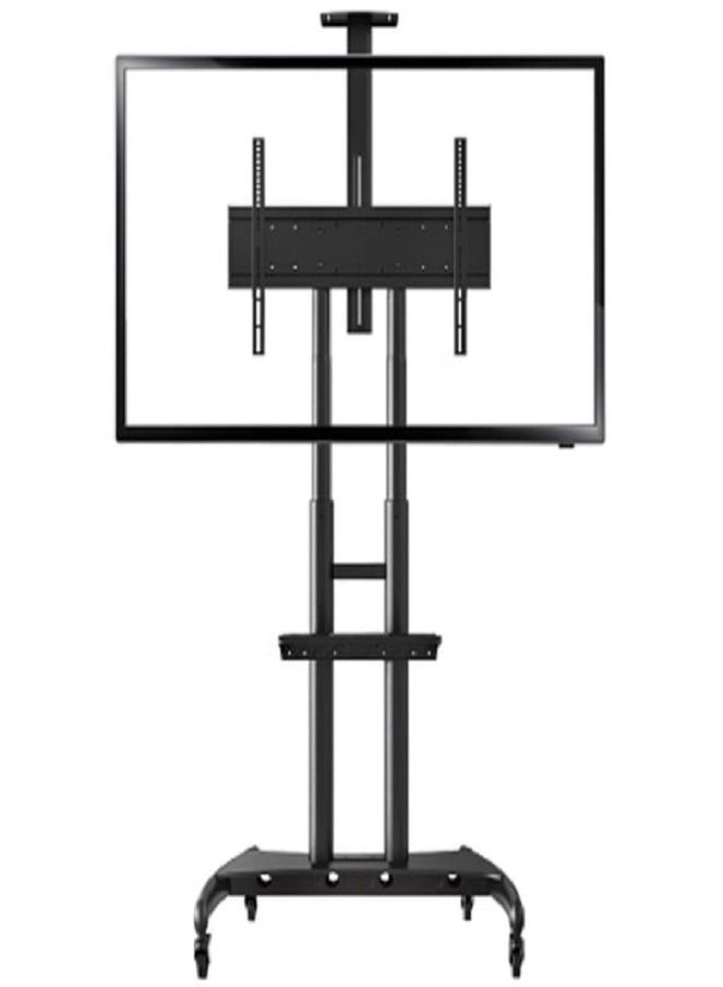 Mobile TV Stand With Lockable Wheels For 32-70 Inch TVs Black - Image 3