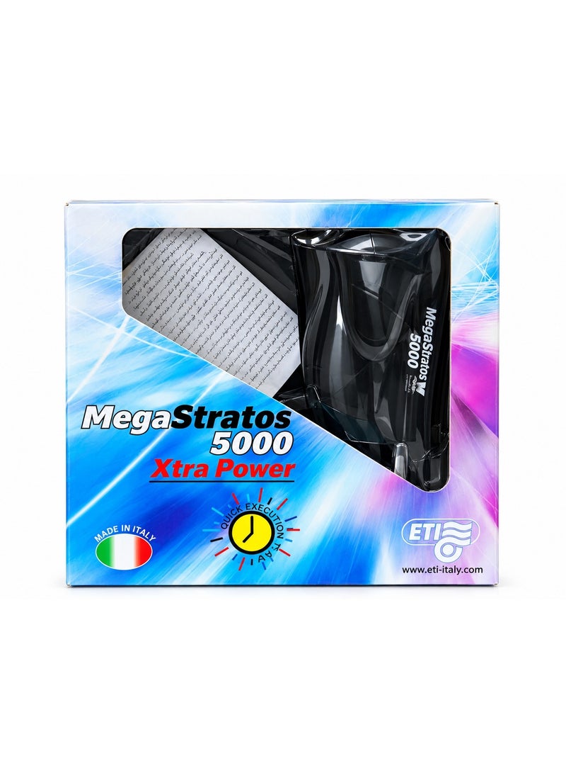 ETI MegaStratos 5000 Xtra Power Professional Hair Dryer –High Power Output: 2150W – 2500W power (at 230V/240V) Made in Italy - Image 5