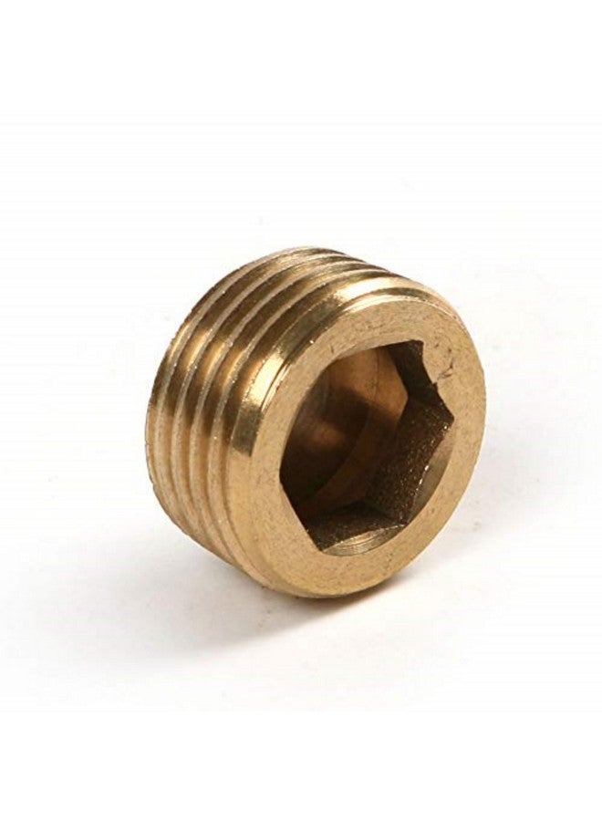 Duofan Duofan 20pcs Brass Pipe Plug 1/8" 1/4" 3/8" 1/2" NPT Plug Internal Hex Thread Socket Fitting Assortment Kit  - Image 4