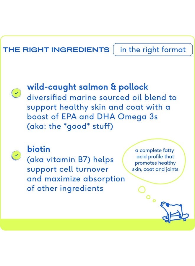 native pet Omega 3 Fish Oil For Dogs  Made With Wild Alaskan Salmon Oil For Dogs With Omega 3 Epa Dha  Supports Itchy Skin + Mobility  Liquid Pump Is Easy To Serve  A Fish Oil Dogs Love! (8 Oz) - Image 4