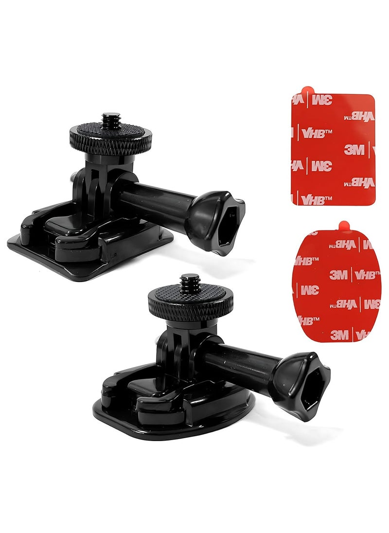 Oasisgalore Universal Sticky Helmet Mount for Insta360 ACE Pro/X3, GoPro Hero 12, DJI Osmo Action  - Image 1