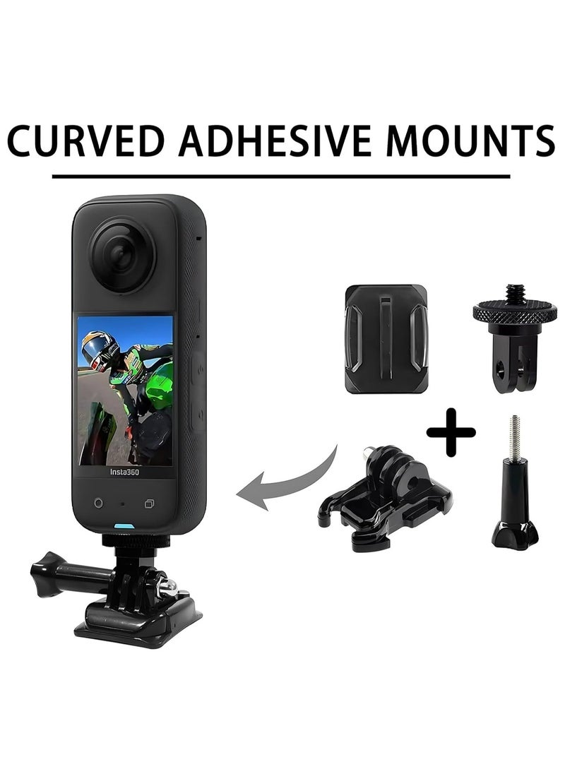 Oasisgalore Universal Sticky Helmet Mount for Insta360 ACE Pro/X3, GoPro Hero 12, DJI Osmo Action  - Image 3