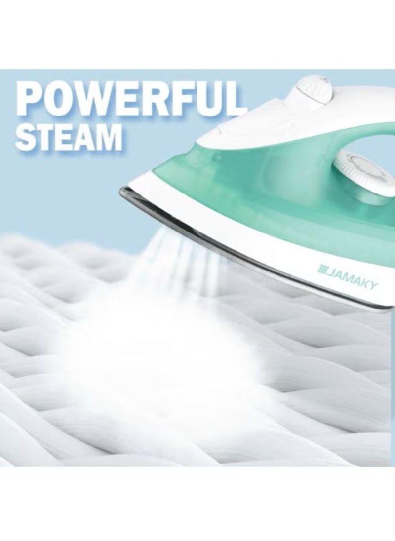 JAMAKY Italy 1800 Watts Real Power Steam Iron for Clothes and Curtains from Jamaki, Made in Italy JMK1002  - Image 3