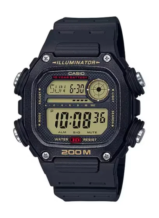 CASIO Men's Resin Digital Watch DW-291H-9AVDF - 50.4 mm