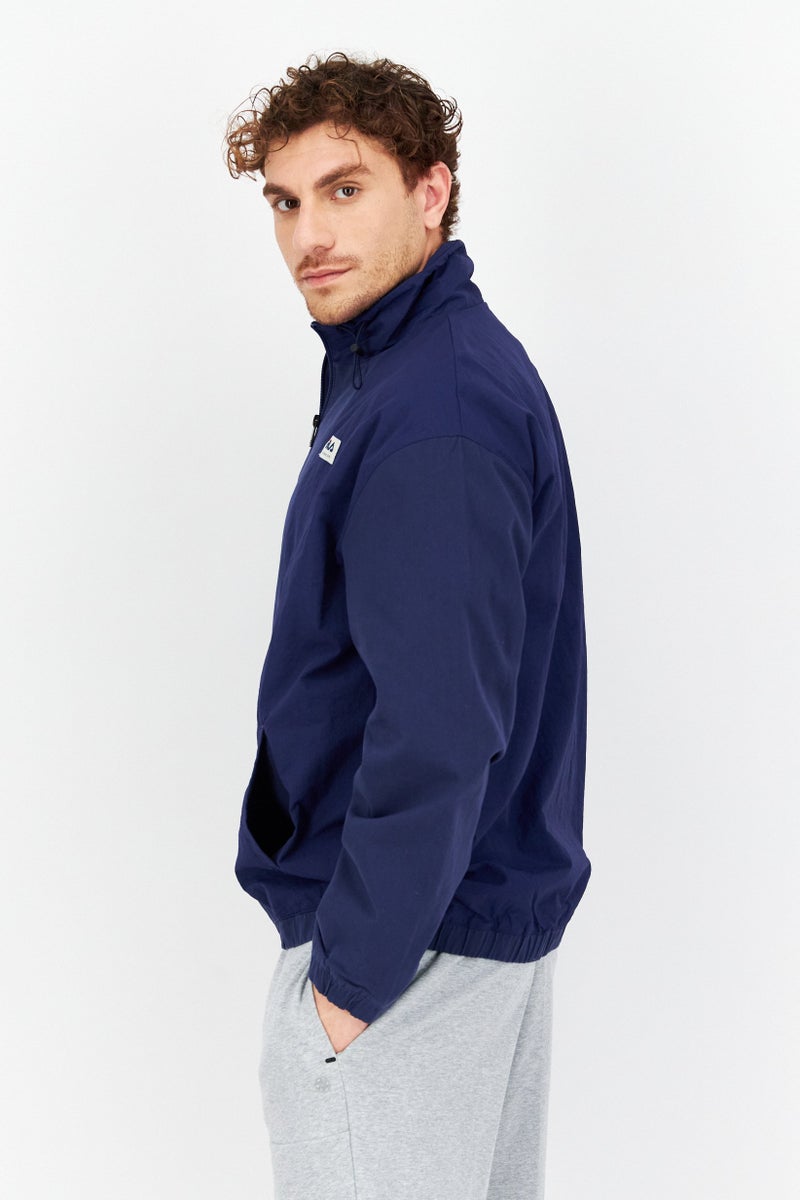 FILA Men Sportswear Fit Mock Neck Long Sleeve Outdoor Jacket, Green - Image 3