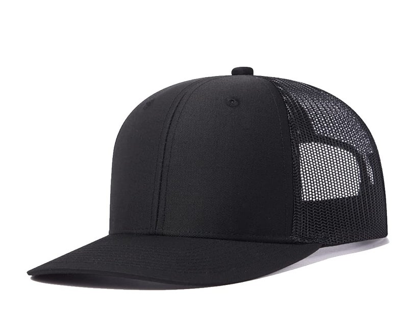 Quanhaigou 2 Pack Trucker Hat - Mesh Snap Back - Unisex Adjustable Baseball Cap - Outdoor Hats for Men Women (2pcs Black + Grey) - Image 2